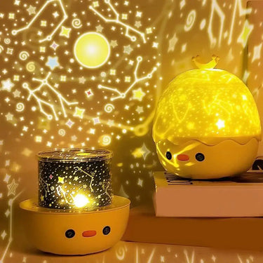 veilleuse pour bébé en forme de poussin avec projection